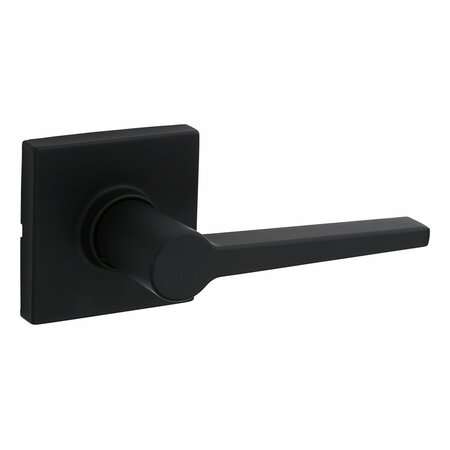 SAFELOCK UL Rated Daylon Lever, Square Rose Passage Lock, RCAL Latch and RCS Strike Matte Black Finish SL1002DALSQT-514